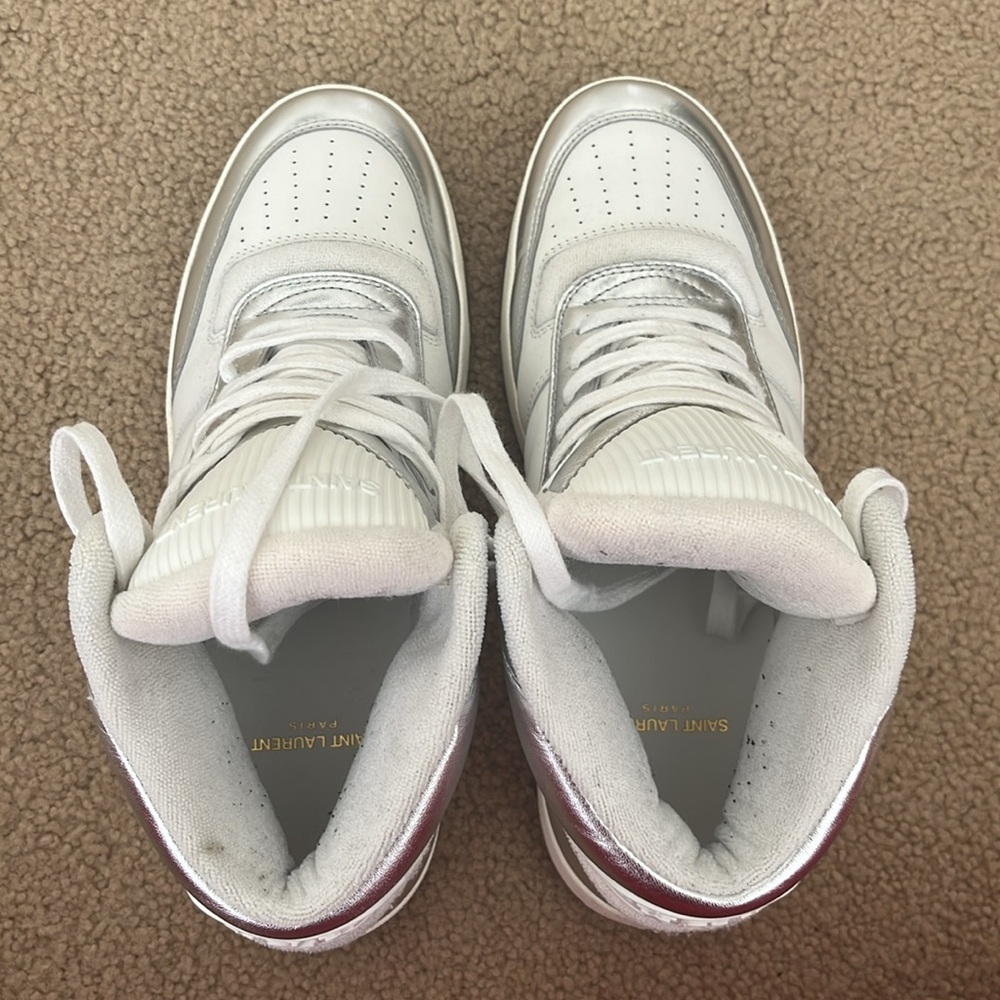 Saint Laurent SL/80 Mid Top Sneakers with box and extra laces - Picture 7 of 16